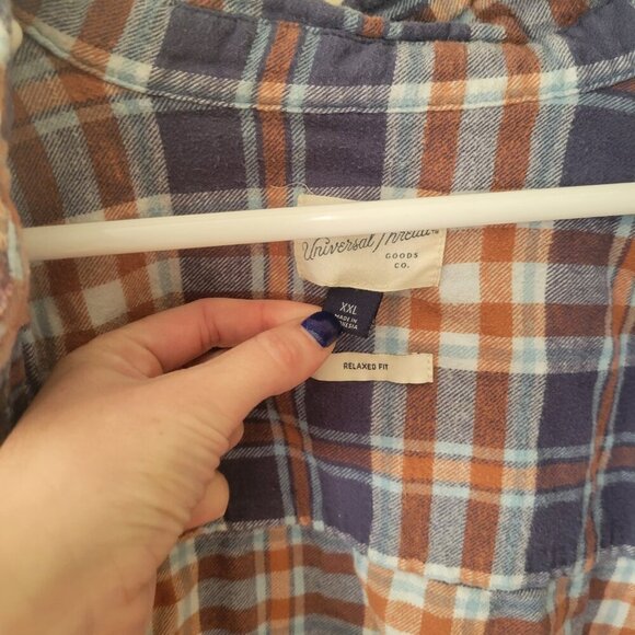 Universal Thread Plaid Button-Down Shirt – Size XXL - Picture 4 of 4